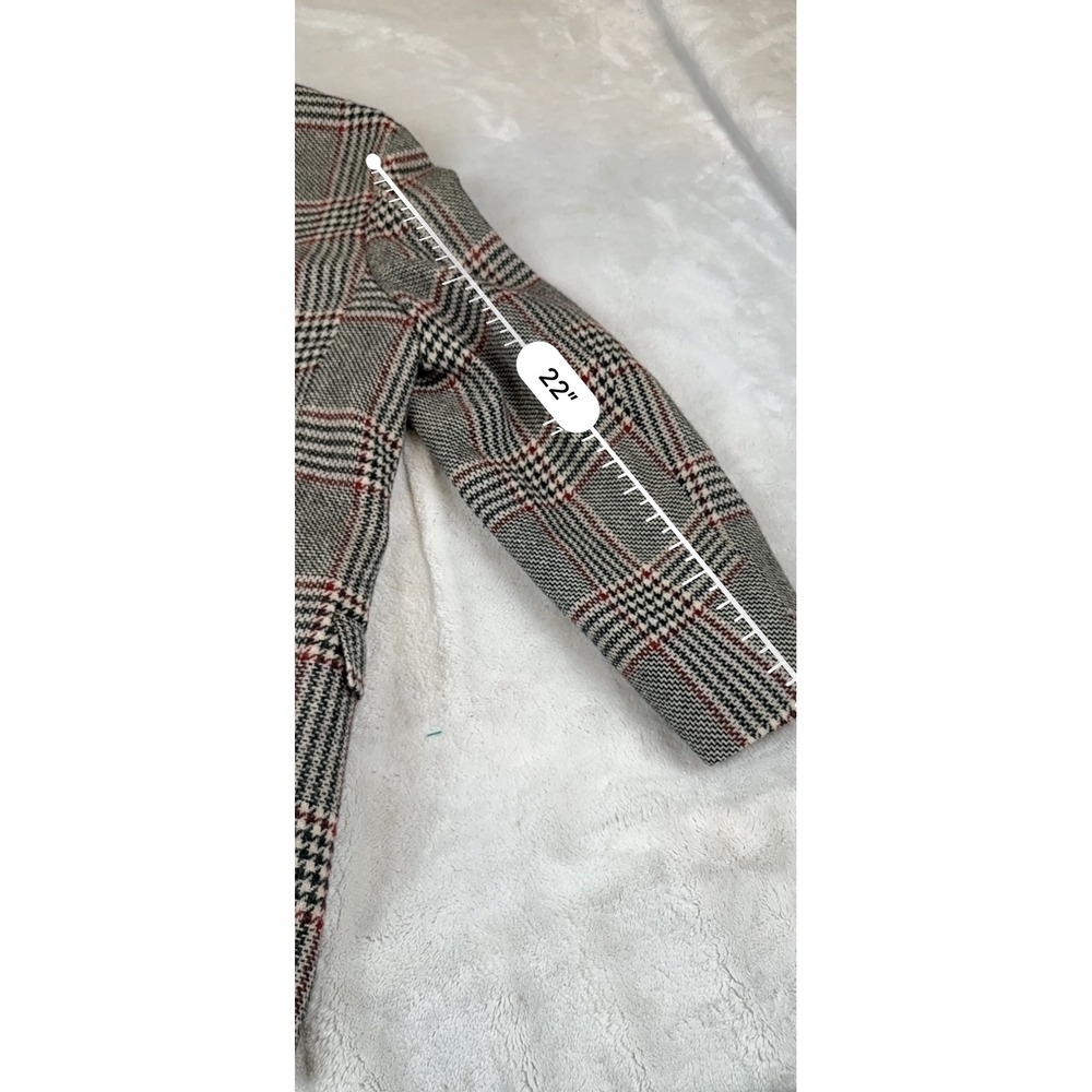 Vintage Gainsborough Collection Men's Glen Plaid Wool Blazer Pheasant Lining - Picture 9 of 9